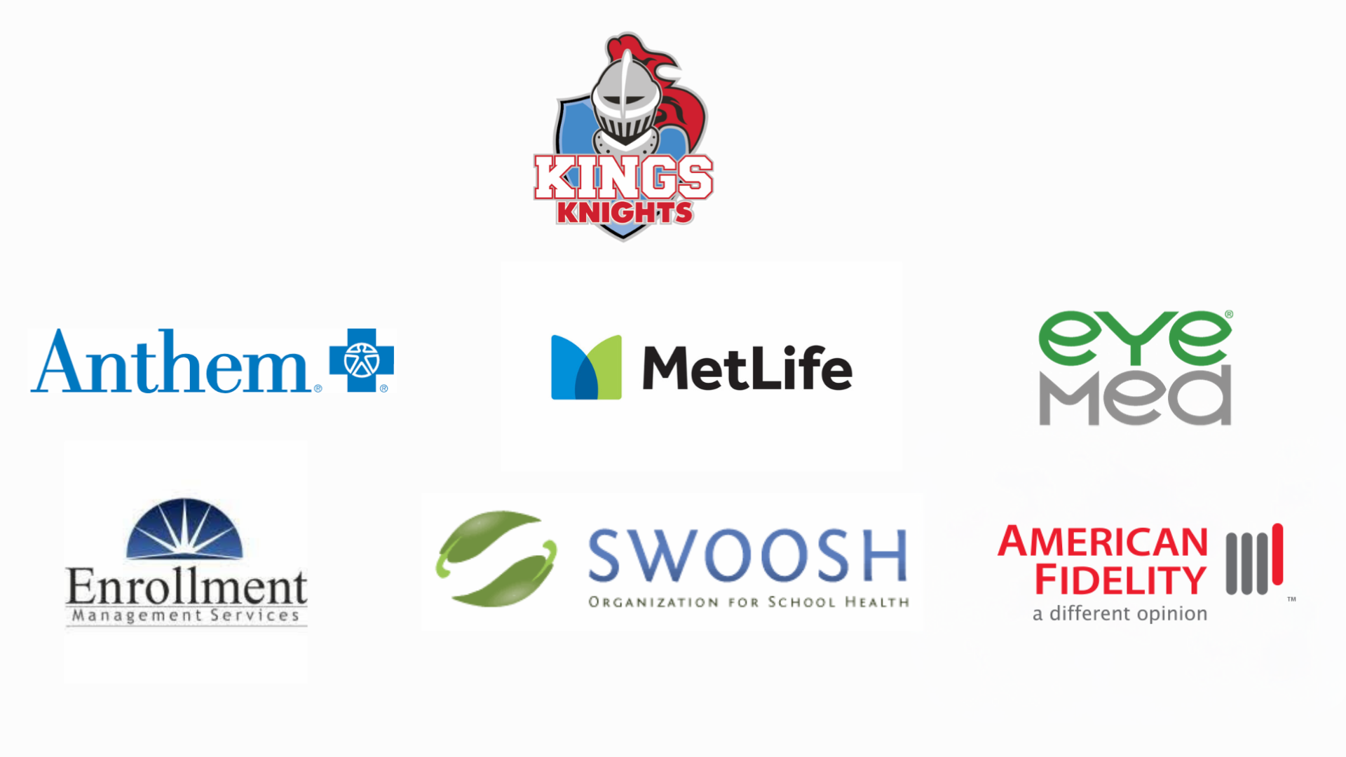 Kings health provider logos
